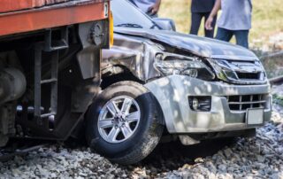 A Train Has Crashed Into A Car